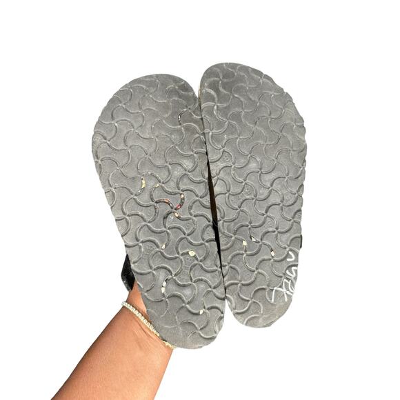 Birkenstock Black Suede Leather Gizeh Birko-Flor Thong Sandals Size 6 - 61/2 - Picture 9 of 9